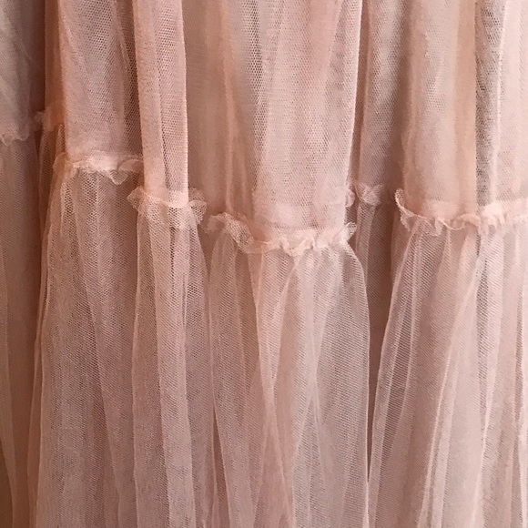 Anthropologie Blythe Tule maxi skirt in rose blush - Picture 6 of 8